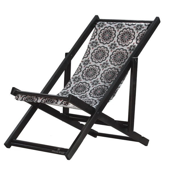 Espreguiçadeira Preguiçosa Dobrável Black Sb-mandala