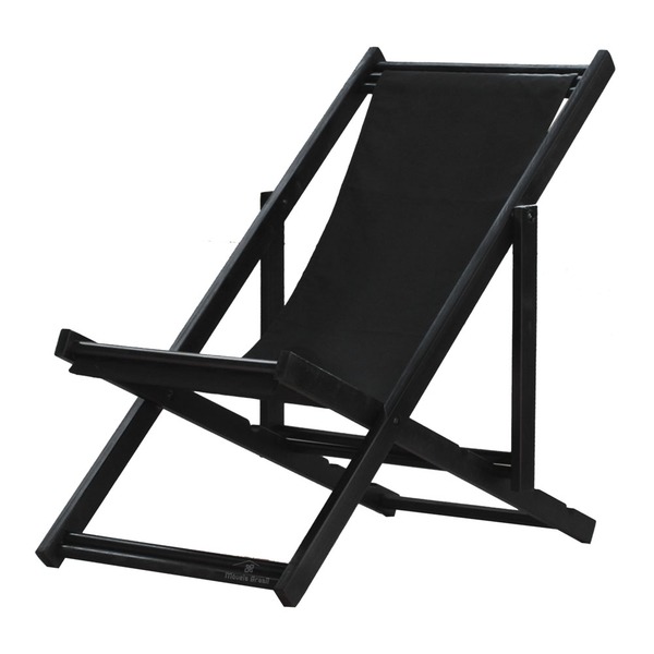 Espreguiçadeira Preguiçosa Dobrável Black Sb-preto