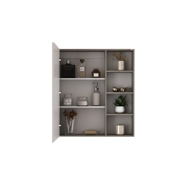 Espelheira para Banheiro Flex Grigio 77x65x14cm Fabribam