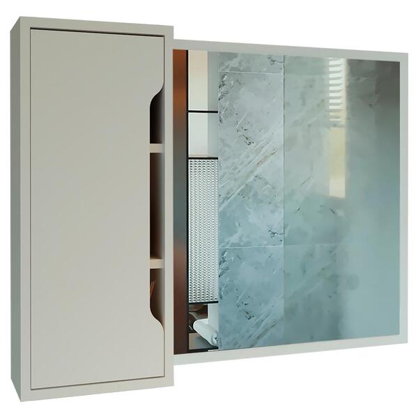 Espelheira Reversivel Para Banheiro 1 Porta Bn3645 Tecno Mobili