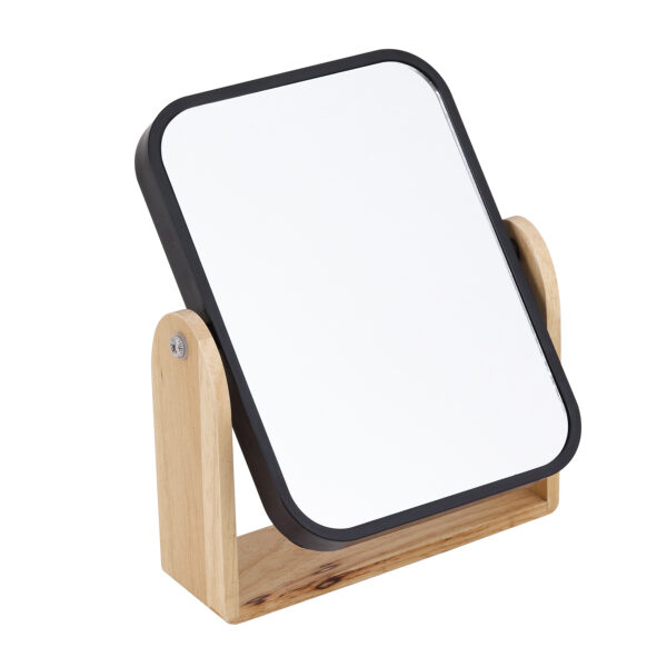 Espelho para Banheiro Retangular Preto 19,5x15cm Scandi Sensea