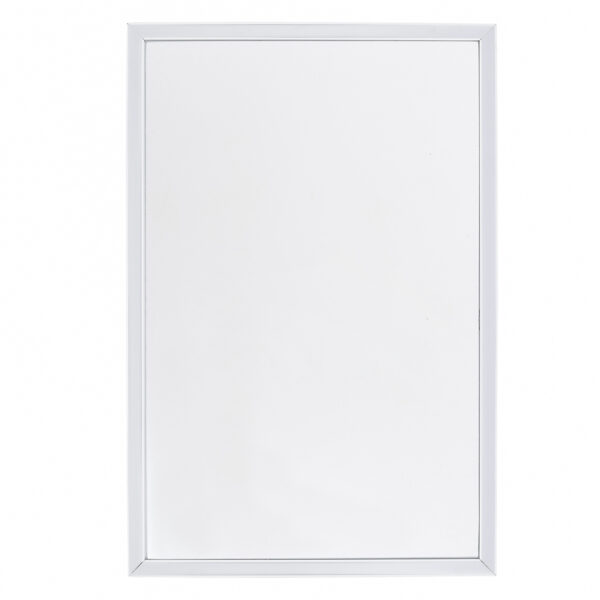 Espelho para Banheiro com LED Retangular Bivolt Com Moldura Branca 40x60 cm Serena Spot Line
