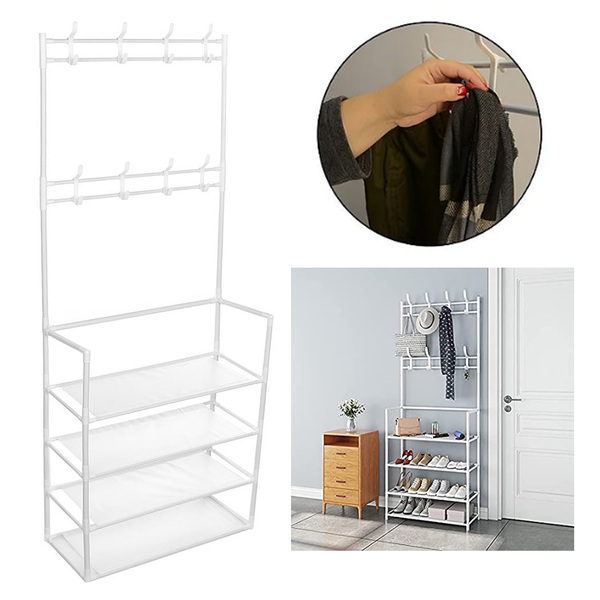 Estante Multiuso 4 Andares Porta Objeto Roupa Sapato Tenis Closet Quarto Casa Decoraçao Varanda