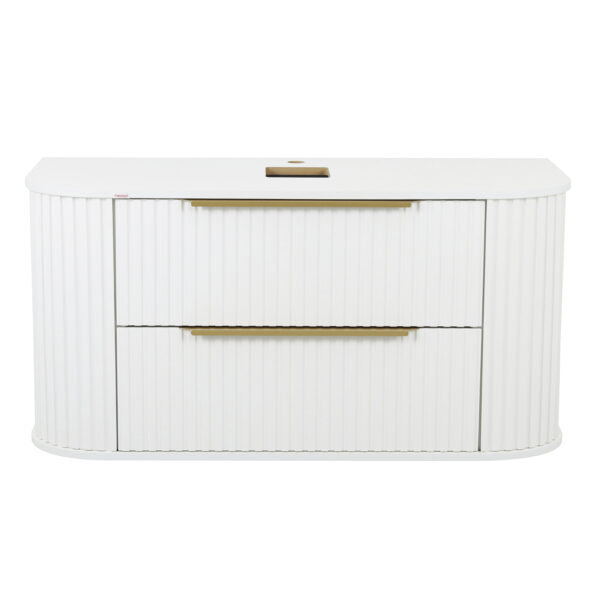 Gabinete para Banheiro 49x100x42cm Branco New Alice Fabribam