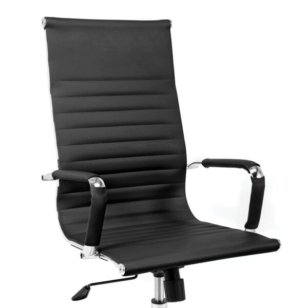 Cadeira Moob Boston Presidente Preta/Cromada