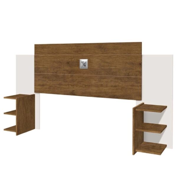 Cabeceira Para Cama Box Casal Regulável 1,40/1,60m Acapulco Jequitibá / Off White J&A