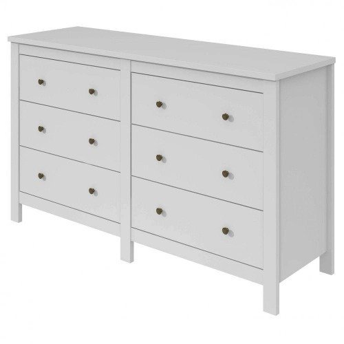 Cômoda Maggiore Lopas 6 Gavetas Horizontal Branco