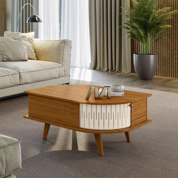 Mesa de Centro Indianápolis Naturale Off White – Madetec
