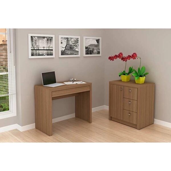 Mesa para Escritório ME4107 Amêndoa – Tecno Mobili